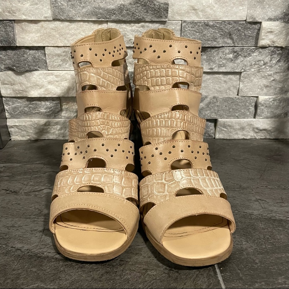 Gimmicks Studded Leather Heeled Sandal - Picture 2 of 9